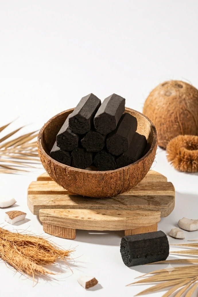 Embera Hexagonal Coconut Charcoal Briquettes